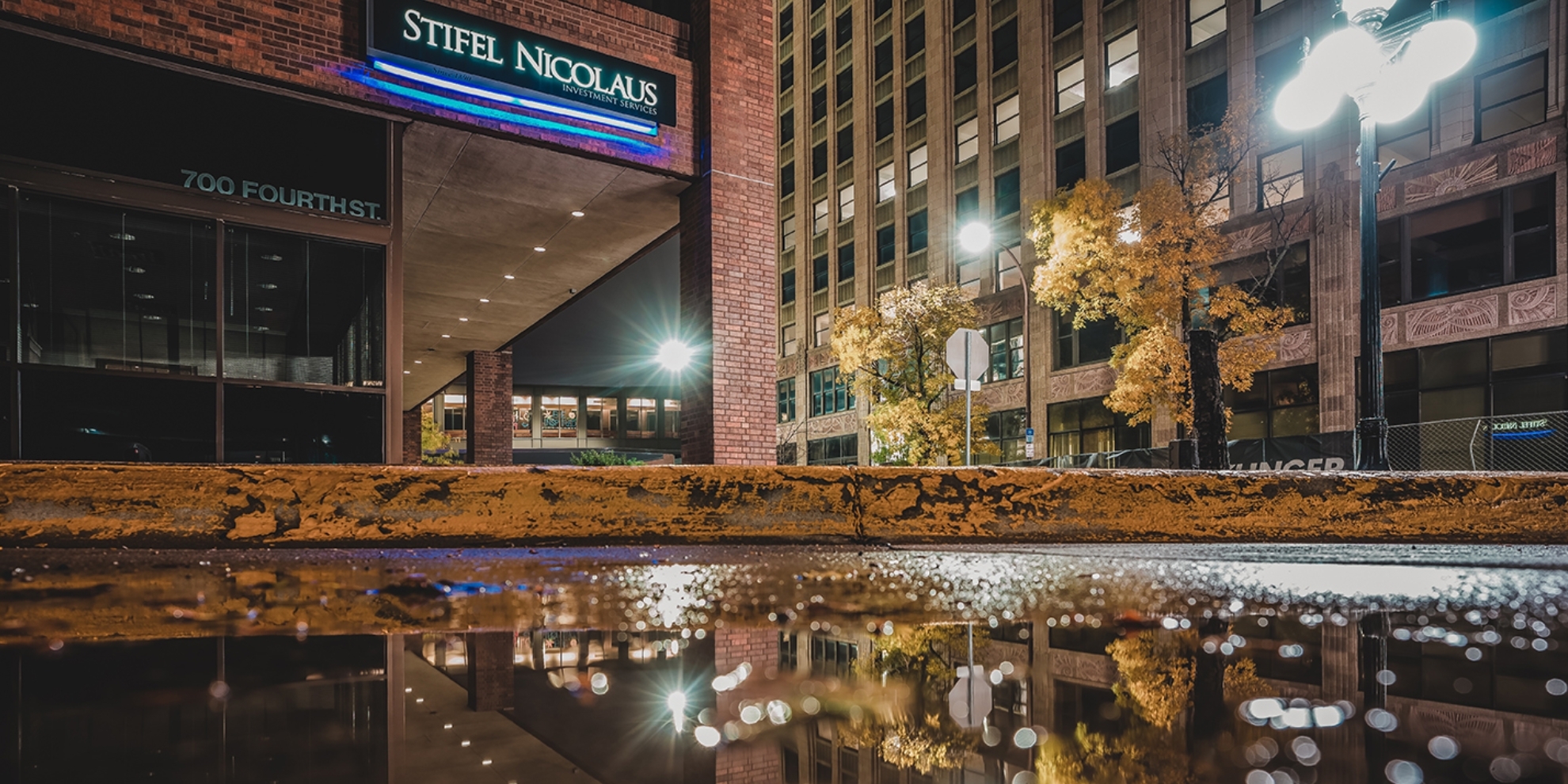 Sioux City Stifel Office at Night